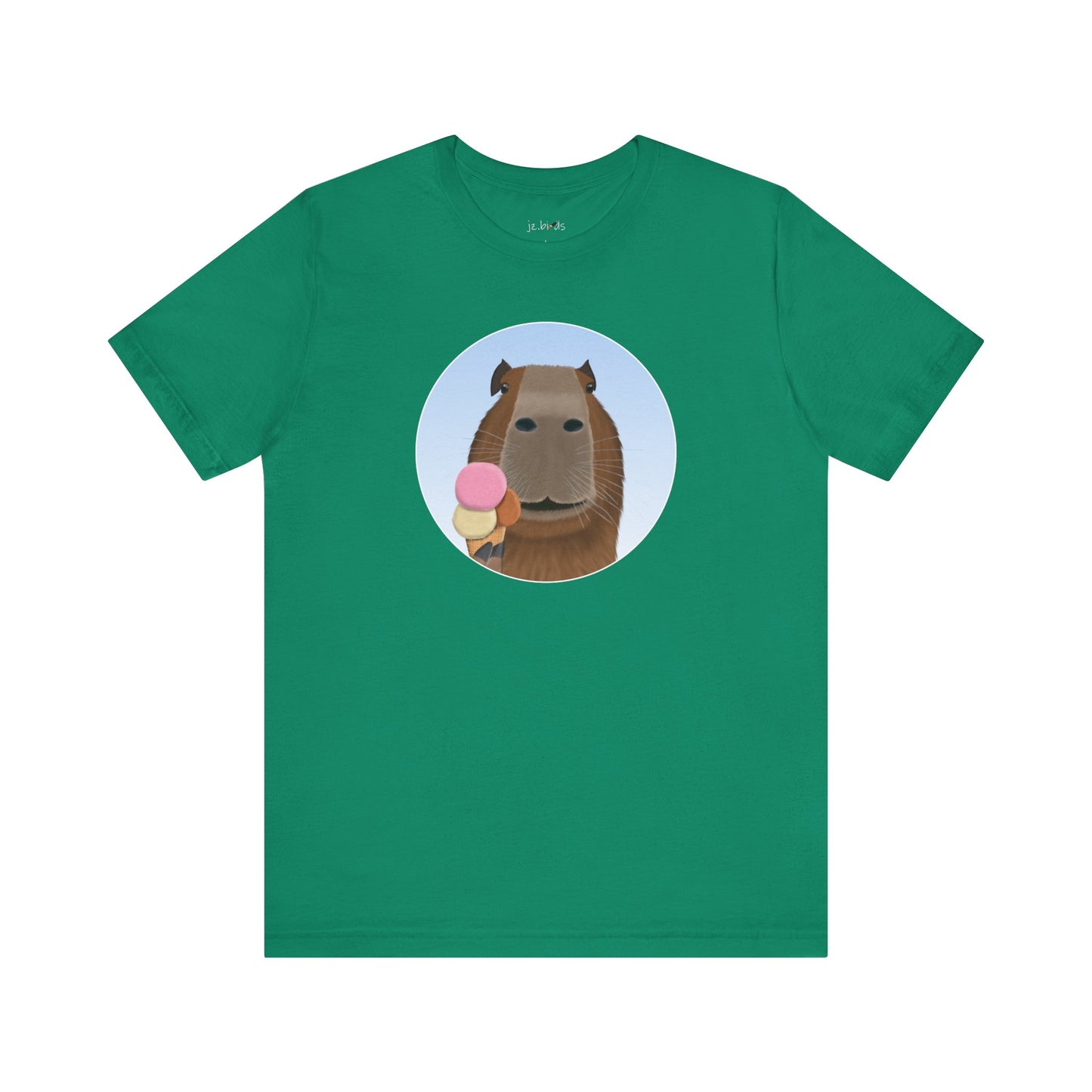 Capybara with Ice Cream Funny T-Shirt