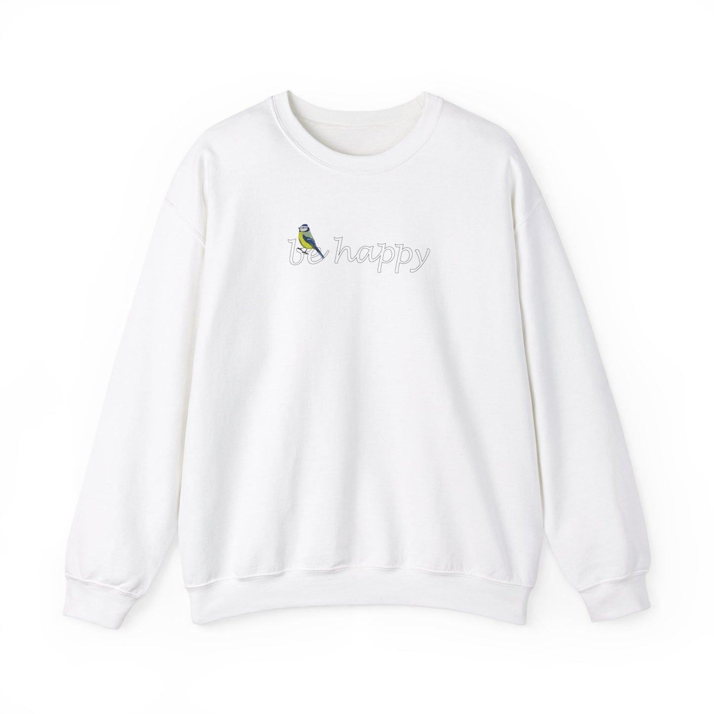 Blaumeise Be Happy Vogel Sweatshirt für Vogelbeobachter