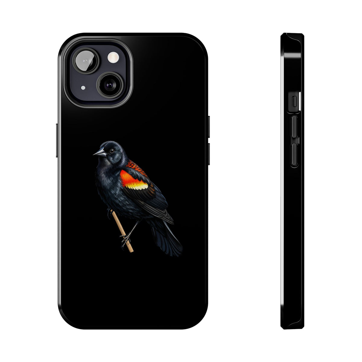 Red Winged Blackbird Dual-Layer iPhone Case with Bird Art – The Perfect Gift for Ornithologists & Lovers Phone – and style