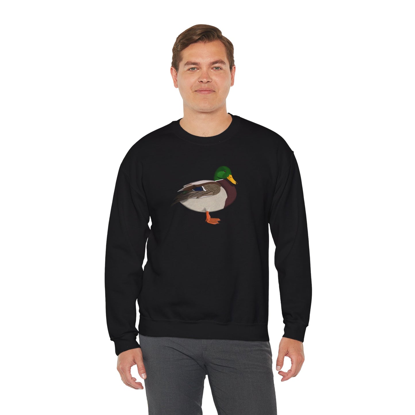 Mallard Bird Watcher Biologist Crewneck Sweatshirt