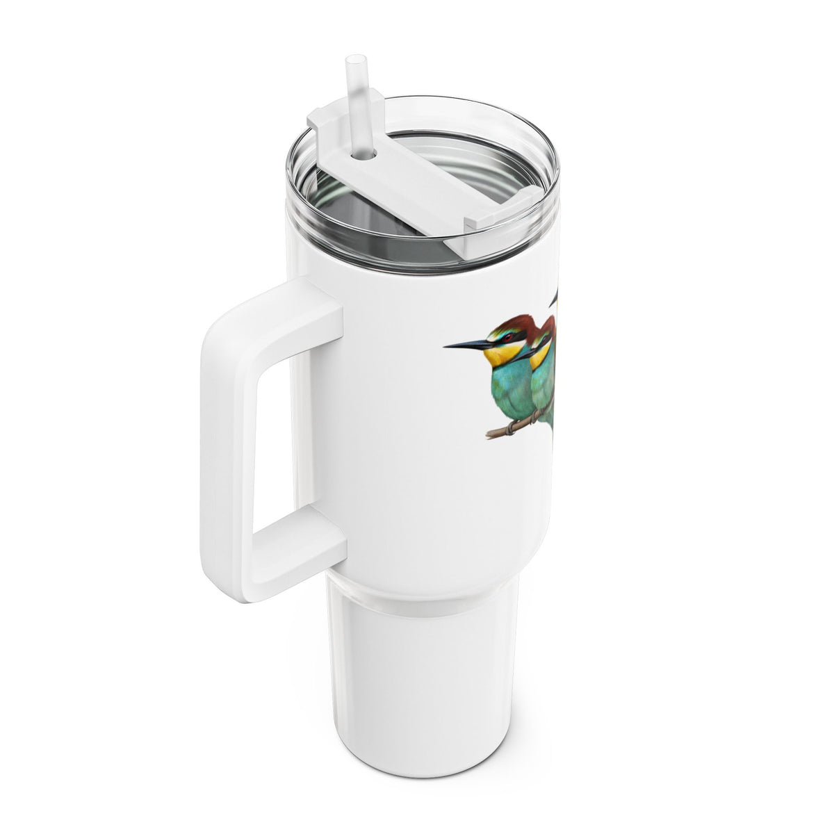 Bienenfresser Thermo-Tumbler 40oz (1,2L) – Edelstahl Isolierbecher für Vogelbeobachter – tumbler,