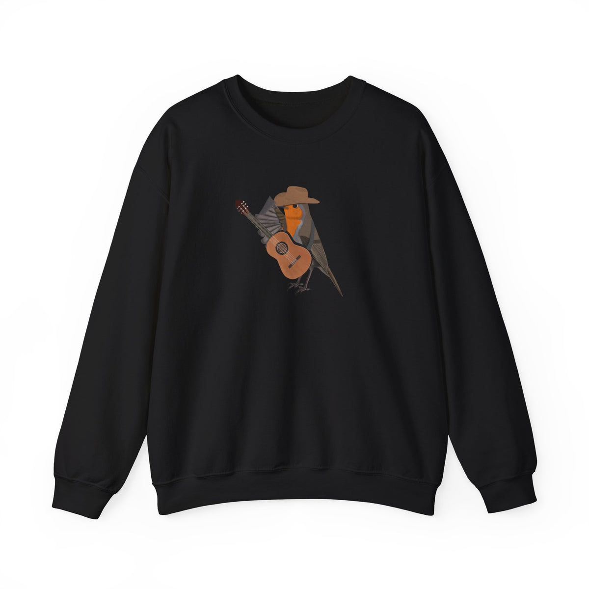 Robin Bird as Cowboy with Guitar Crewneck Sweatshirt