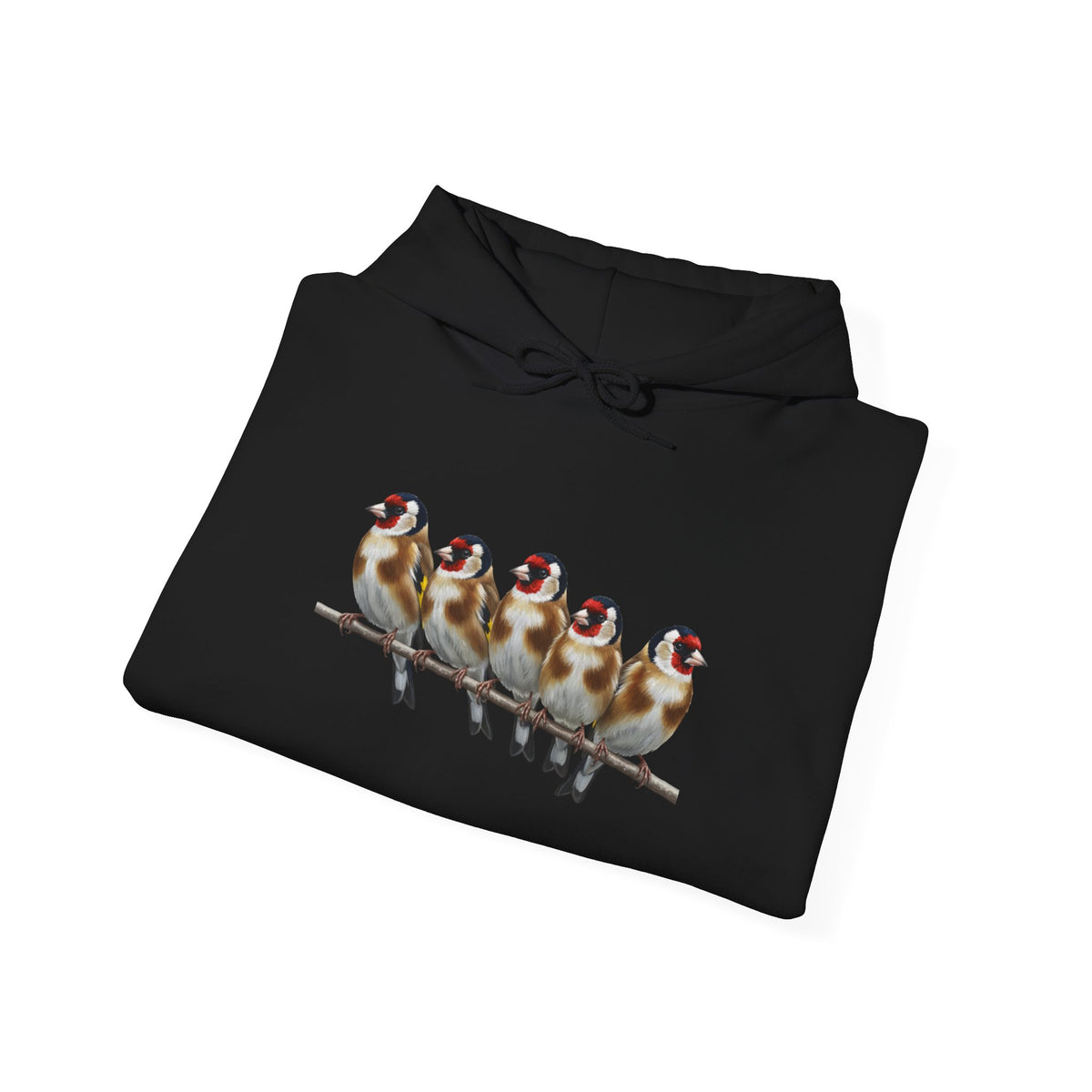 Stieglitz Hoodie - Vogel Kapuzenpullover für Vogelbeobachter & Naturliebhaber mit Vogelmotiv