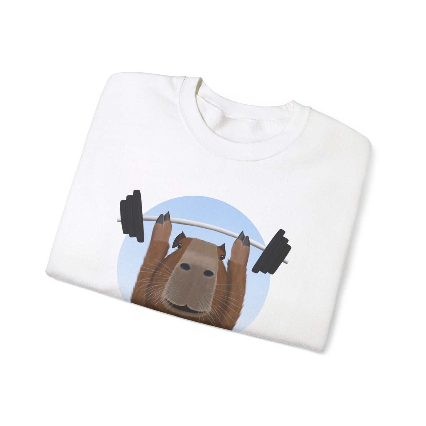 Capybara Weight Lifting Gym Workout Sweatshirt