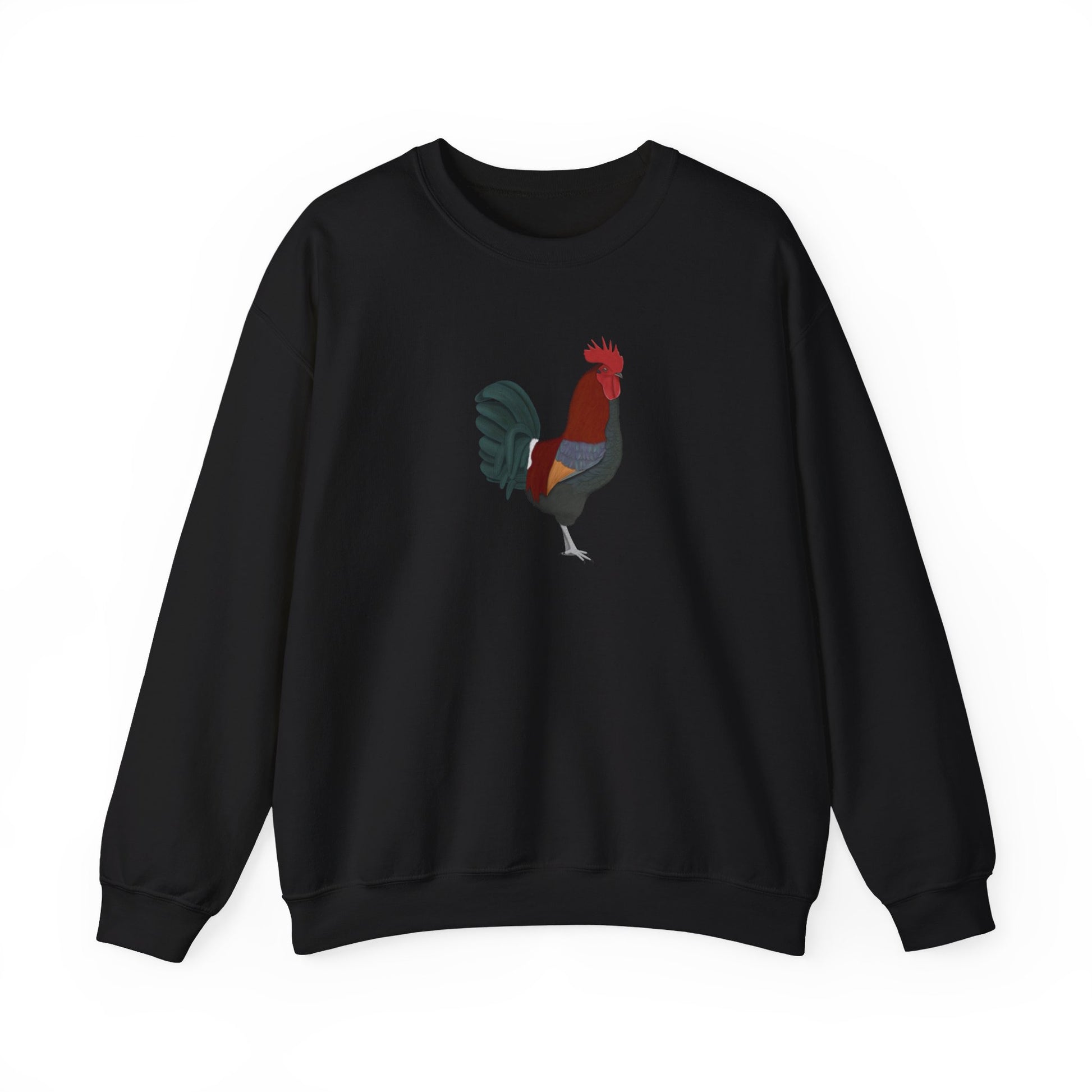 Rooster Bird Watcher Biologist Crewneck Sweatshirt