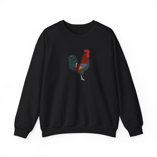 Rooster Bird Watcher Biologist Crewneck Sweatshirt