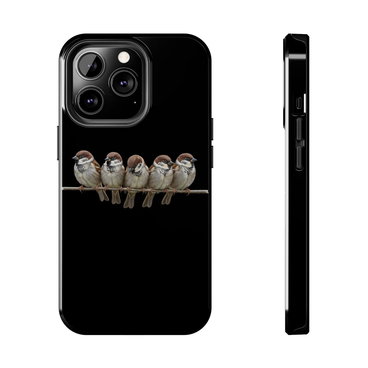 Tree Sparrow Dual-Layer iPhone Case with Bird Art – The Perfect Gift for Ornithologists & Bird Lovers