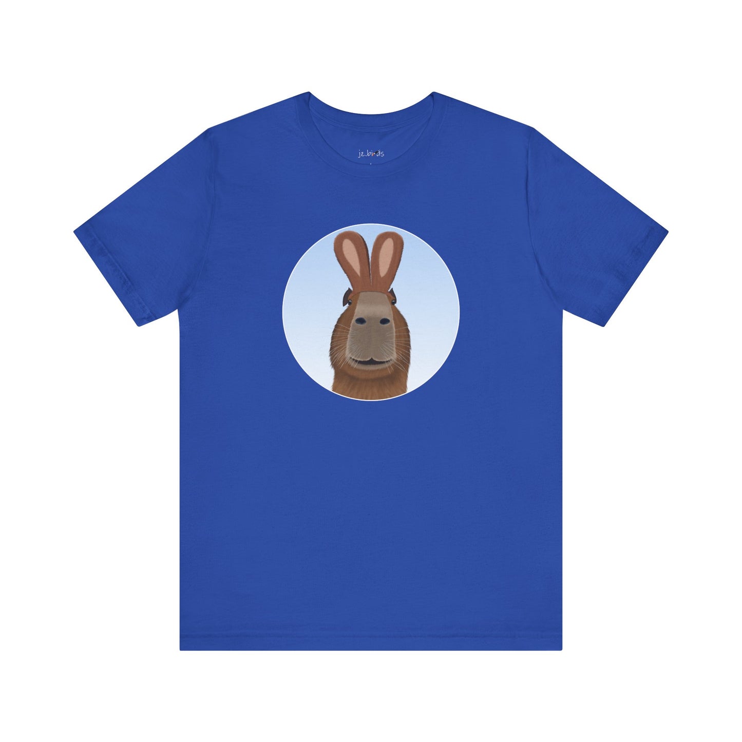 Capybara with Rabbit Ears Funny Bunny Easter T-Shirt – bird Cotton