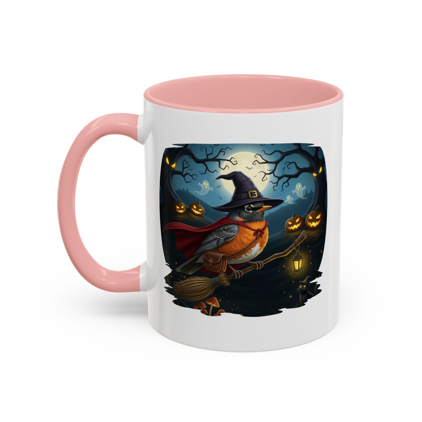 American Robin Halloween Bird Mug - Perfect Bird Lover Gift for Spooky Season