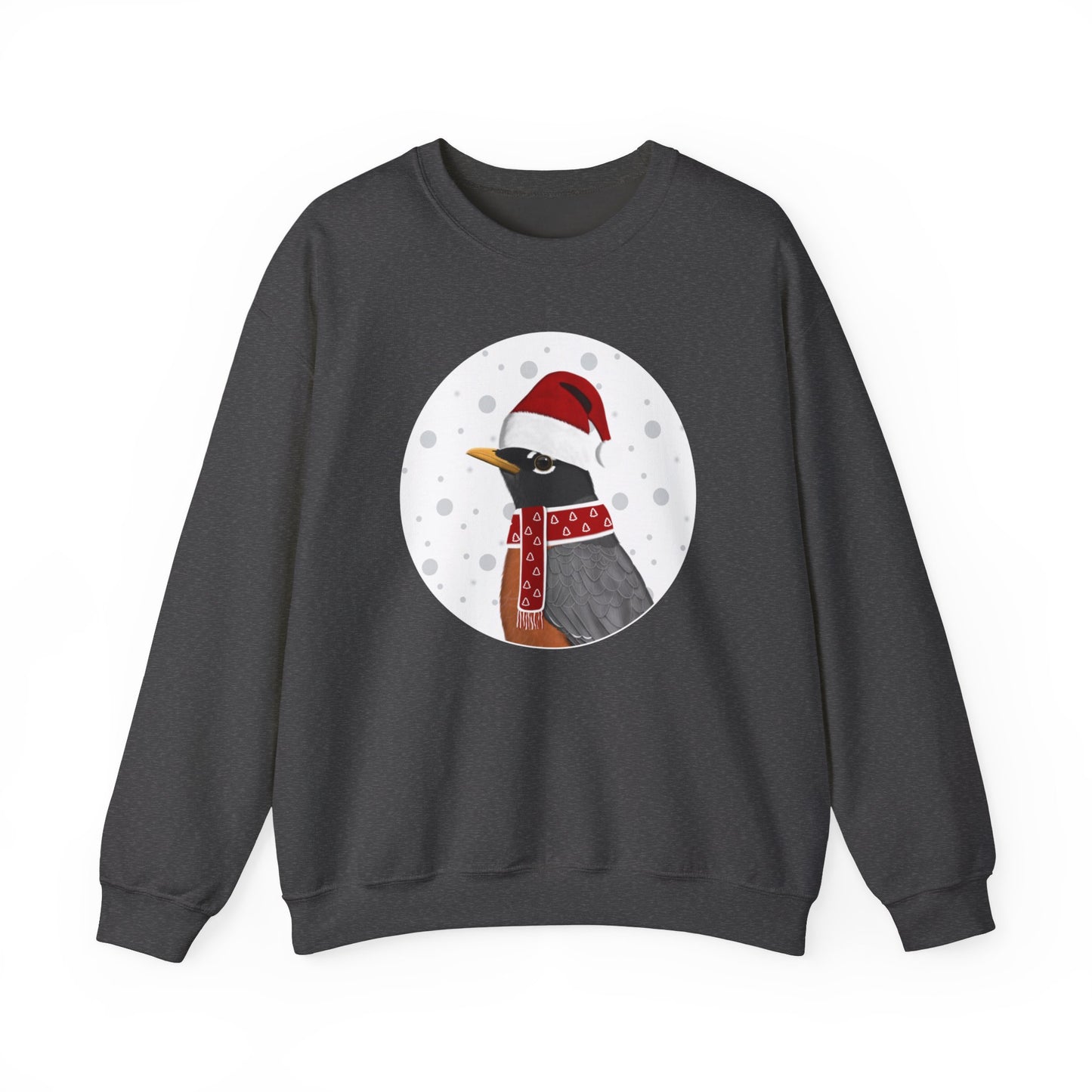 American Robin Santa Claus Christmas Birdwatcher Biologist Bird Sweatshirt
