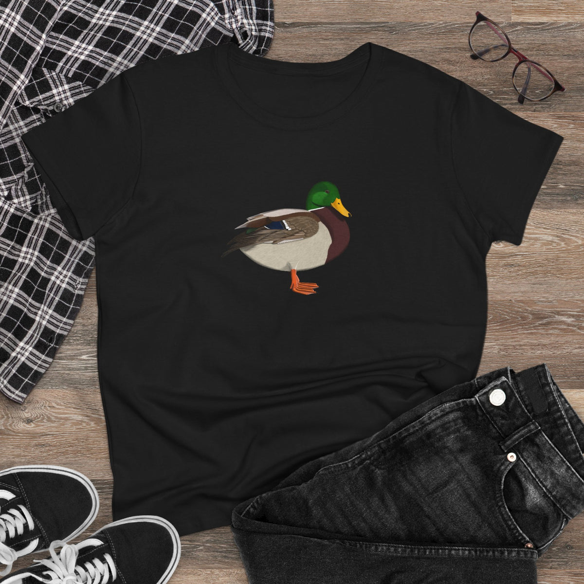 Mallard Bird Design for Birdwatchers and Bird Lovers Women's T-Shirt