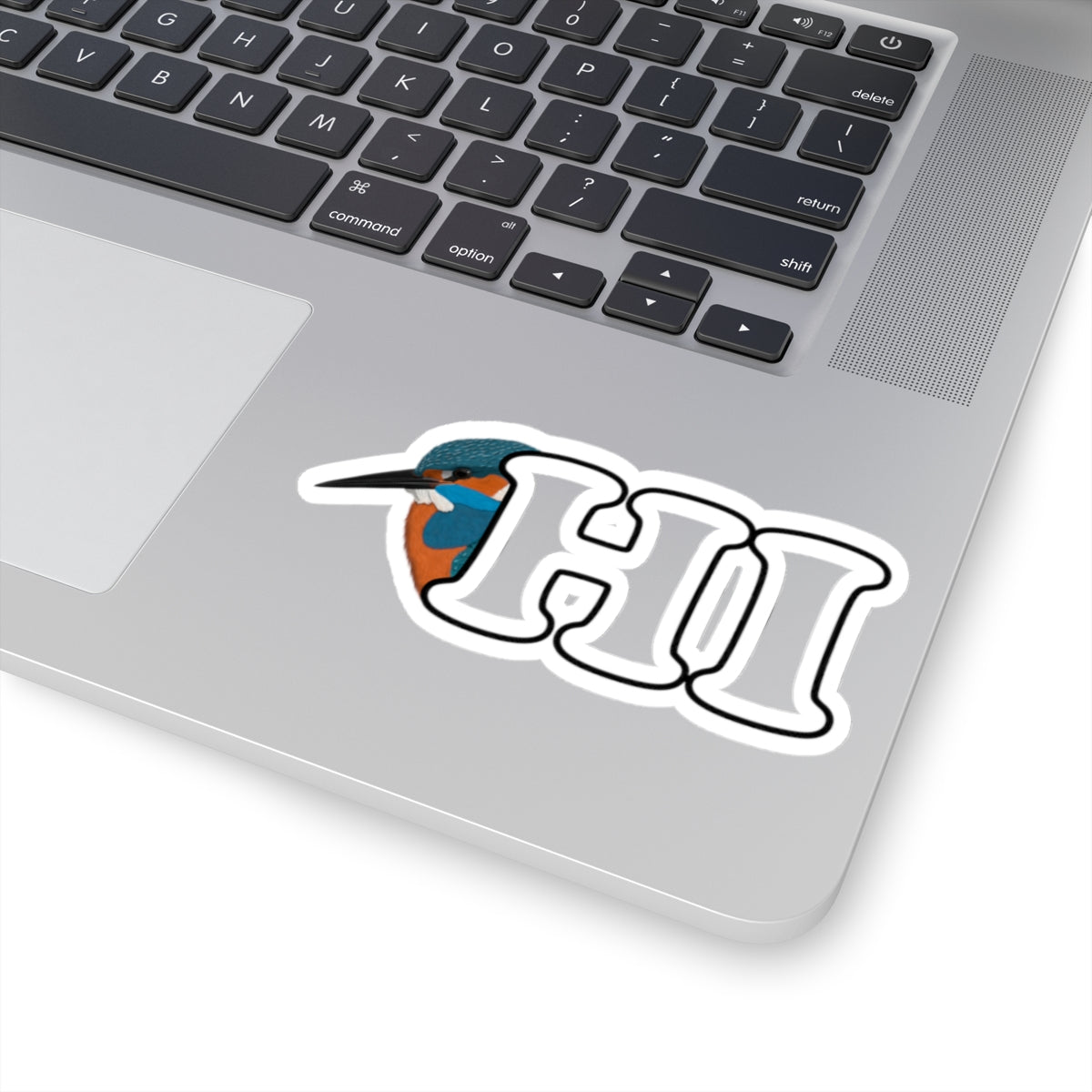 Kingfisher Hi Bird Kiss-Cut Sticker