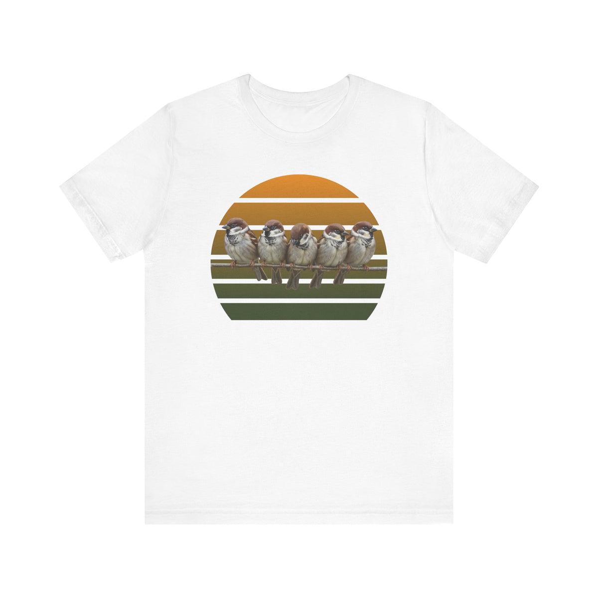Spatzen Premuim T-Shirt | Geschenk für Vogelbeobachter | jz.birds