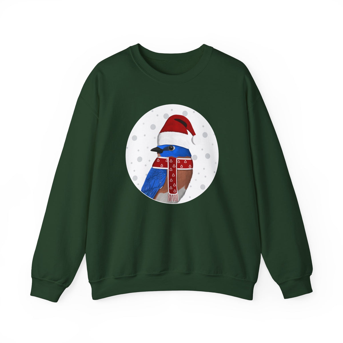 Bluebird Santa Claus Christmas Birdwatcher Biologist Bird Sweatshirt – Animal Lover Gift,