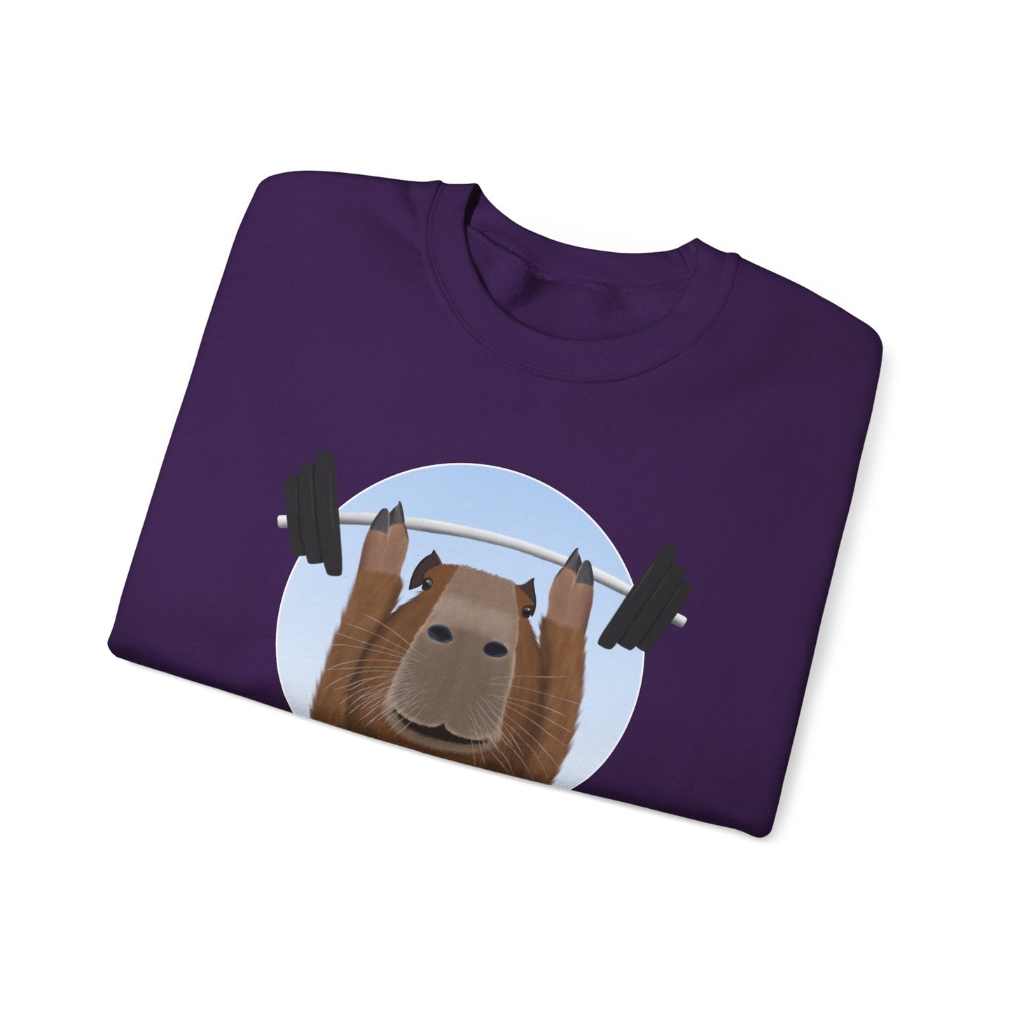 Capybara Weight Lifting Gym Workout Sweatshirt