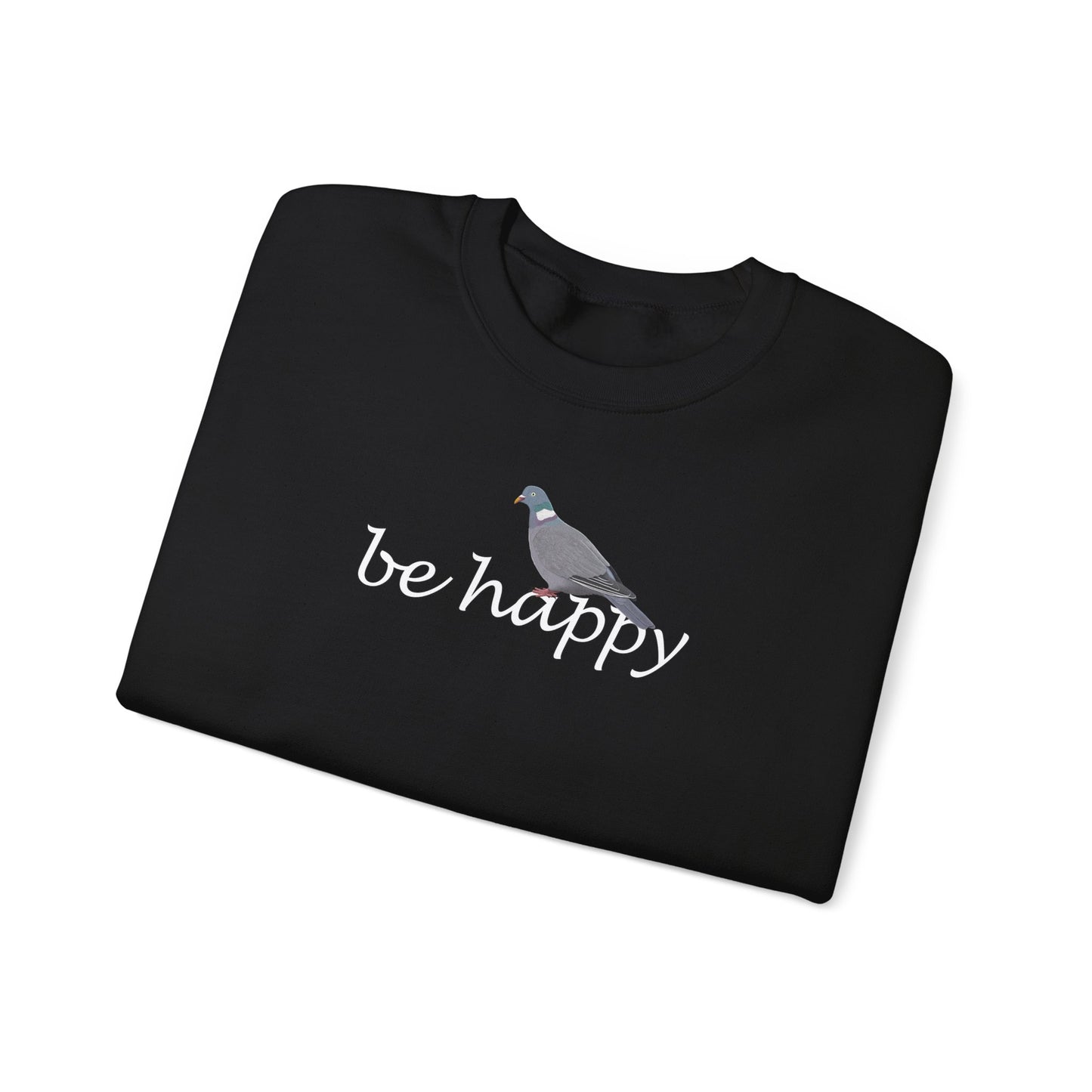 Ringeltaube Be Happy Vogel Sweatshirt für Vogelbeobachter