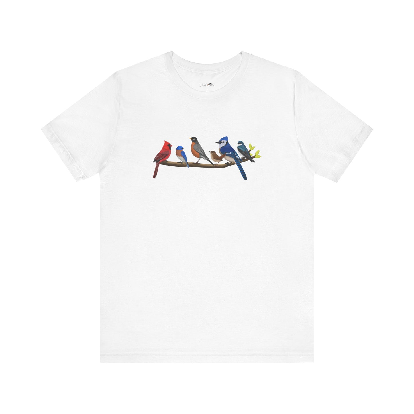 Birds on a Branch T-Shirt Bluebird Cardinal Blue Jay Bird Watcher Bird Lover