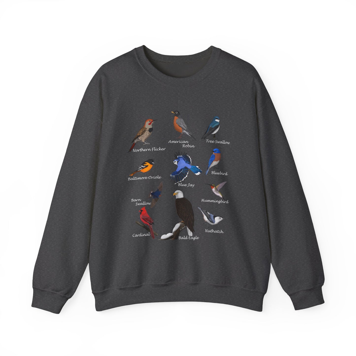 Hummingbird, Blue Jay, Cardinal, Oriole and Robin Bird Sweatshirt – Animal Lover Gift Avian Enthusiast style