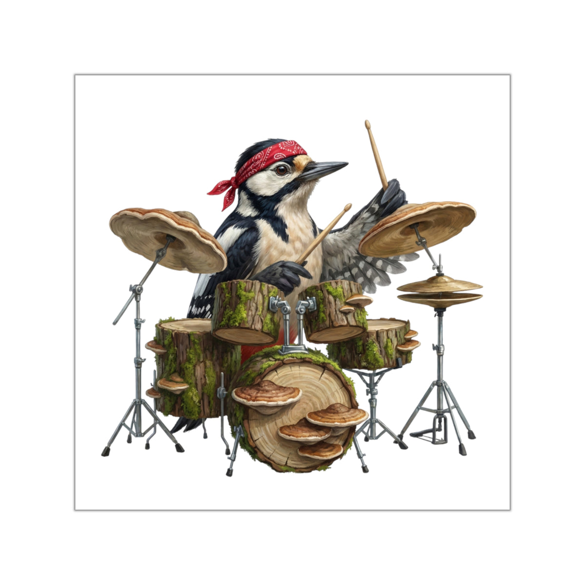 Specht Aufkleber – animal sticker, band