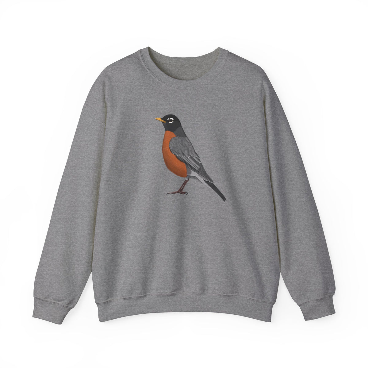 Robin Bird Watcher Biologist Crewneck Sweatshirt – Crew neck,