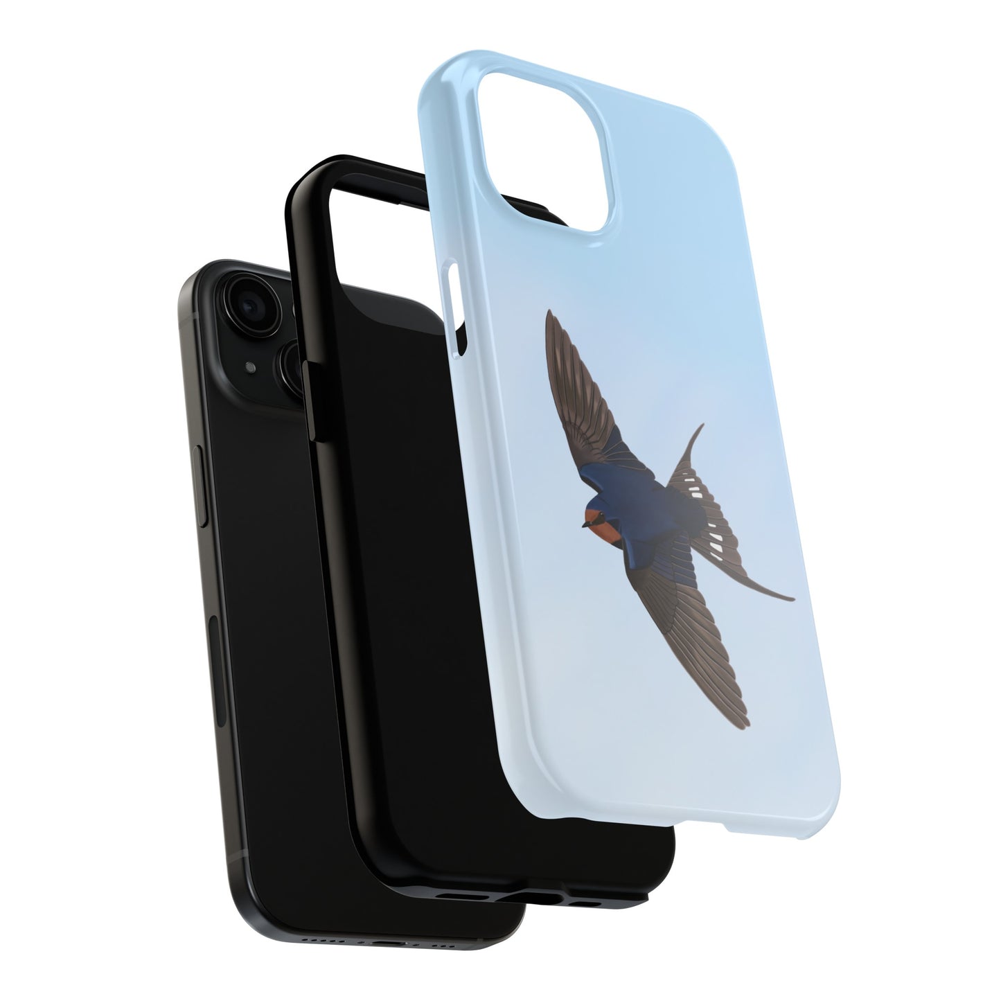 Barn Swallow Bird Art Tough Phone Case
