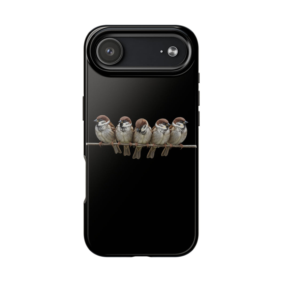 Tree Sparrow Dual-Layer iPhone Case with Bird Art – The Perfect Gift for Ornithologists & Bird Lovers