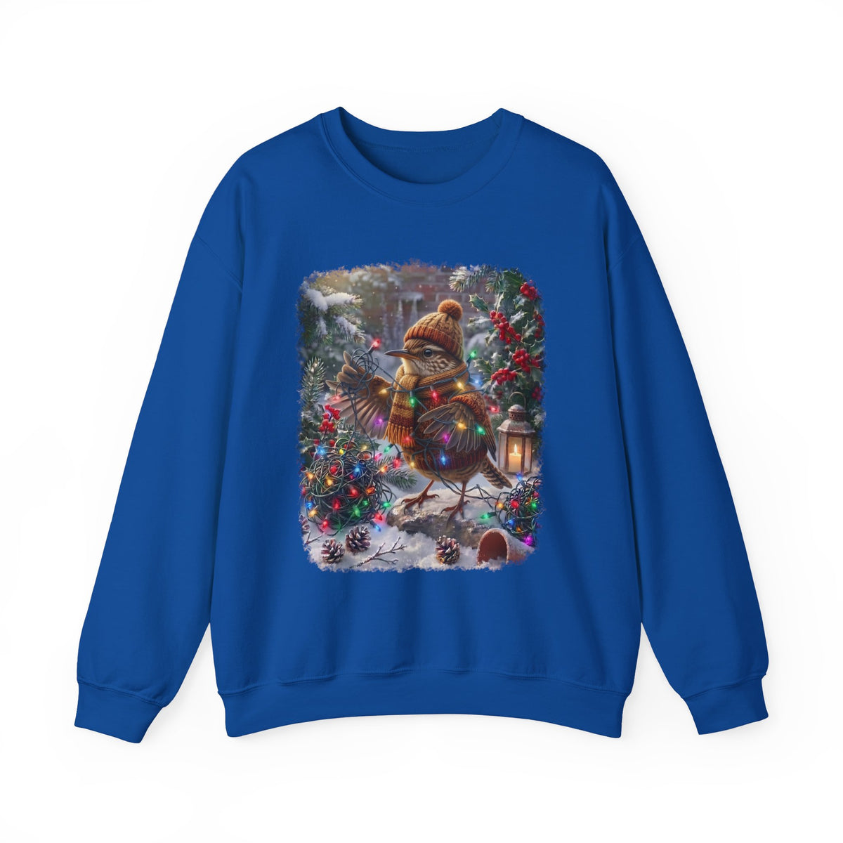 Wren Christmas Sweatshirt – Tangled Lights Winter Crewneck
