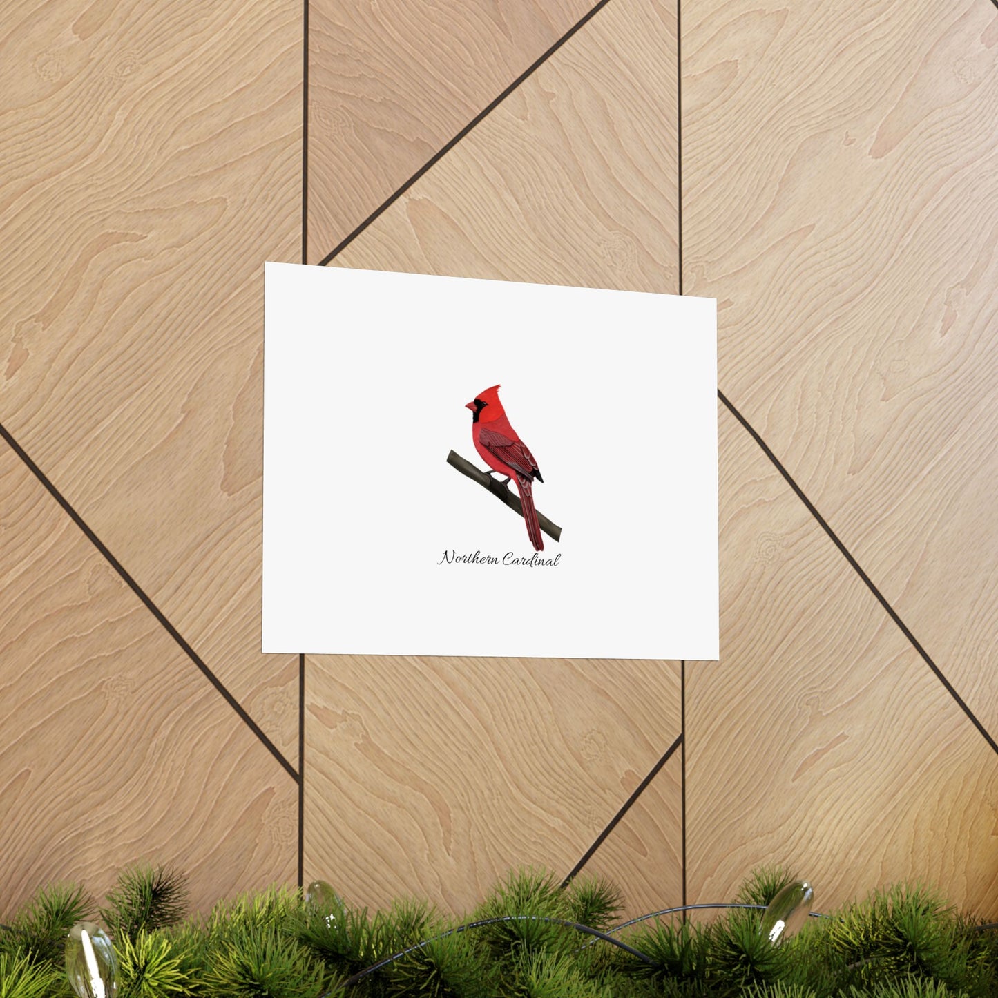 Cardinal Bird Birding Matte Poster