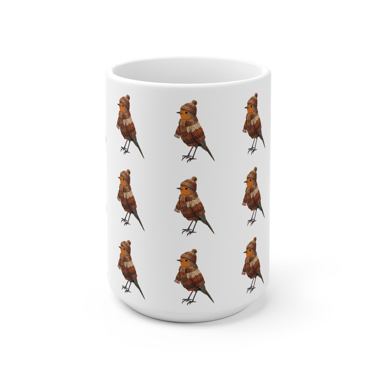 Rotkehlchen Tasse – 11 oz, 11oz