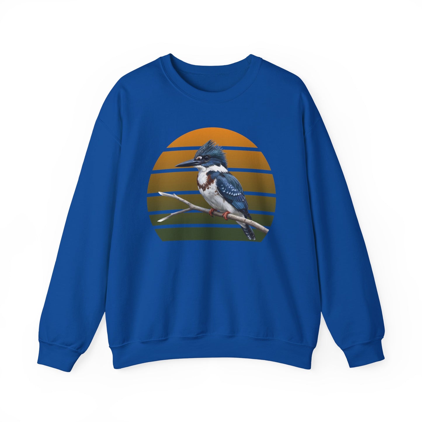 Belted Kingfisher Sweatshirt | Bird Watcher Crewneck | Unisex Songbird Gift for Bird Lovers