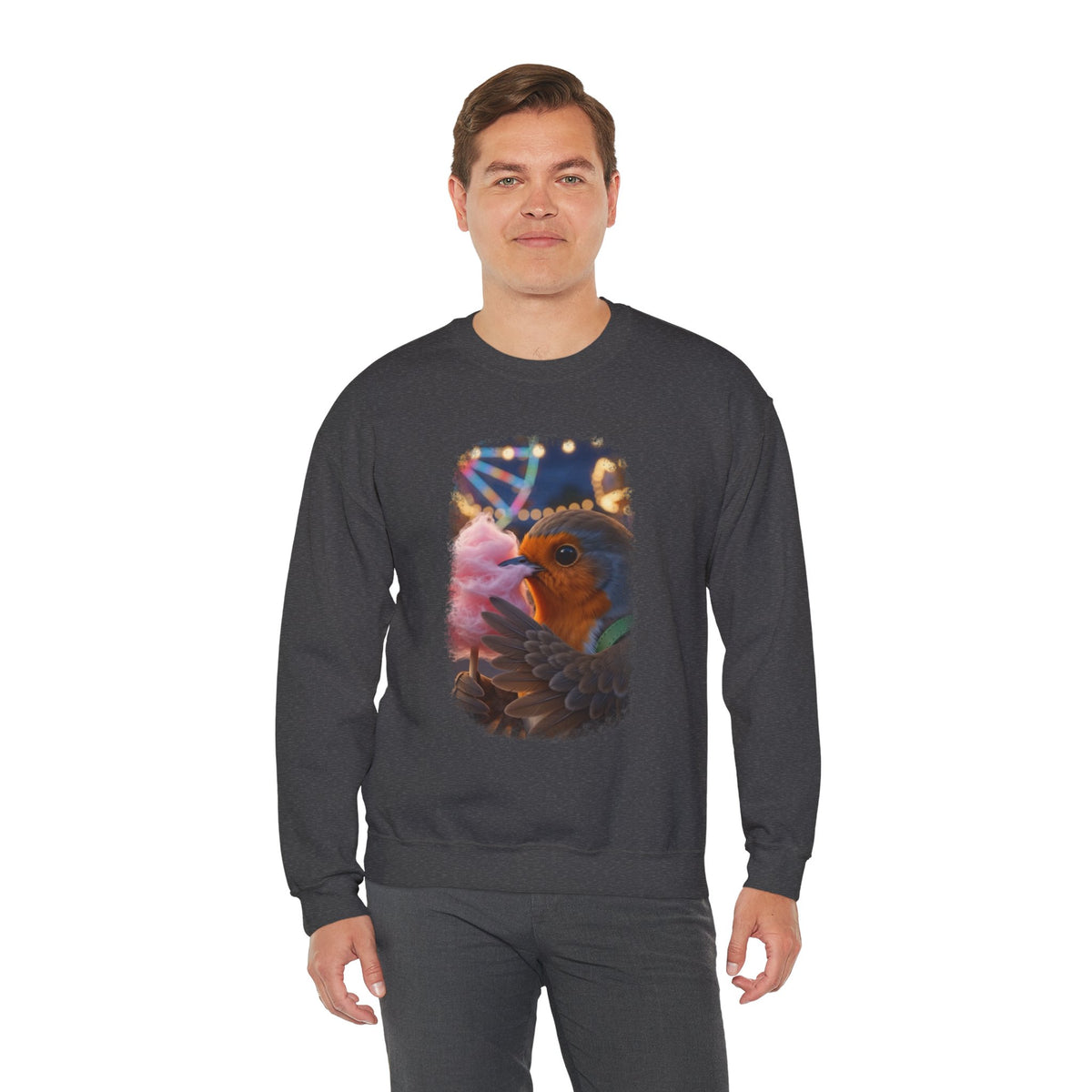 Robin Rosi Pink Cotton Candy Premium Sweatshirt for Bird Lovers