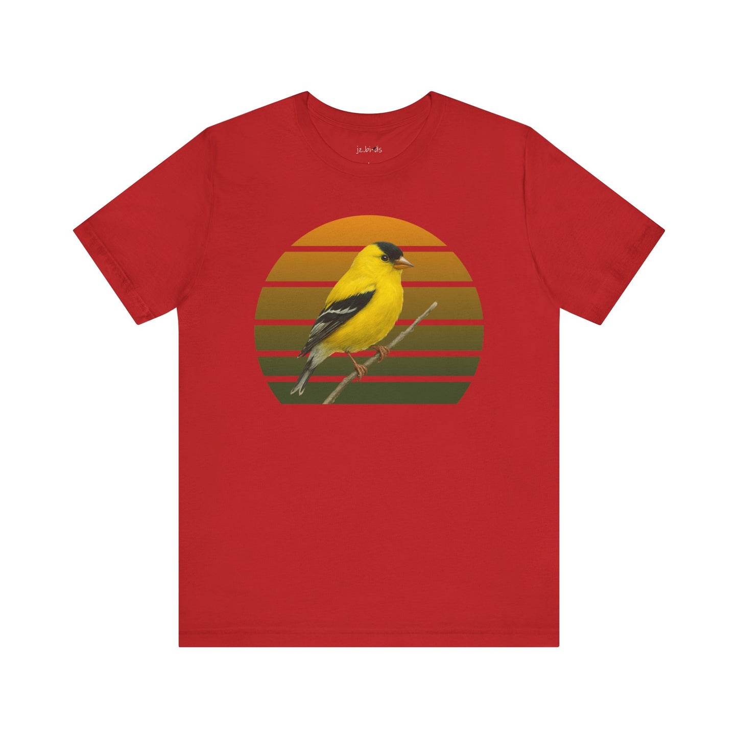American Goldfinch T-Shirt | Unisex Retail Fit Bird Lover Tee | Wildlife Birder Gift