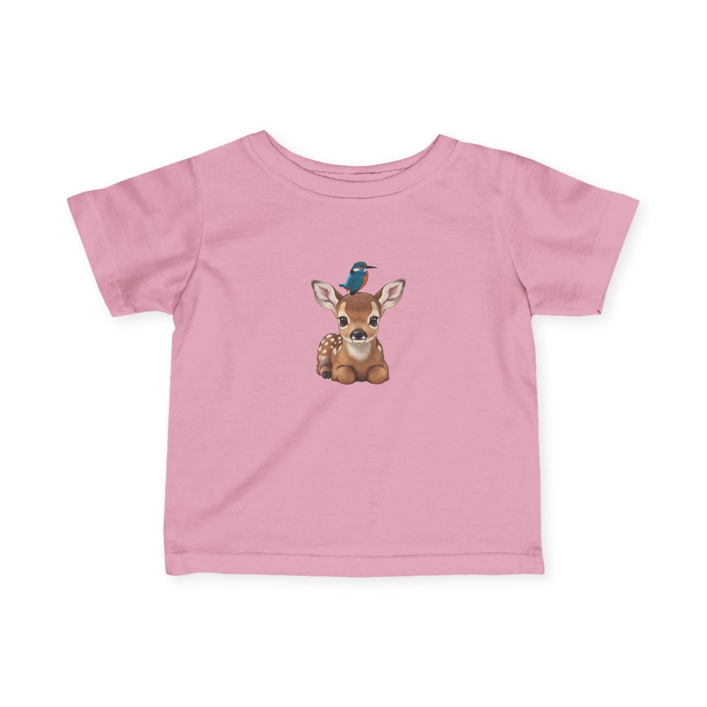 Fawn Baby & Toddler T-Shirt with Kingfisher Bird