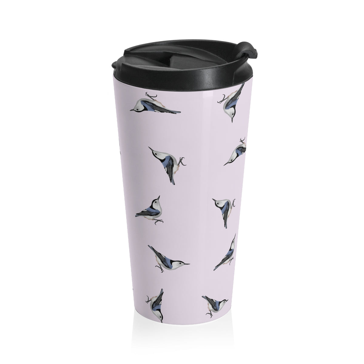 White-breasted Nuthatch and Tern Tumbler – 15oz bird style