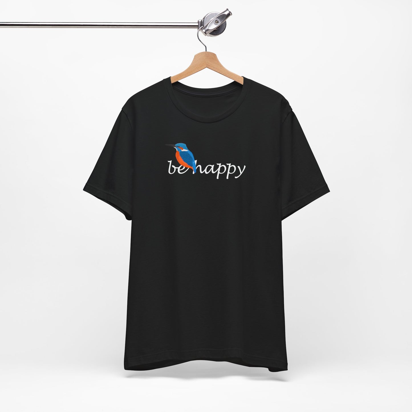 Eisvogel Be Happy Vogel T-Shirt für Vogelfreunde