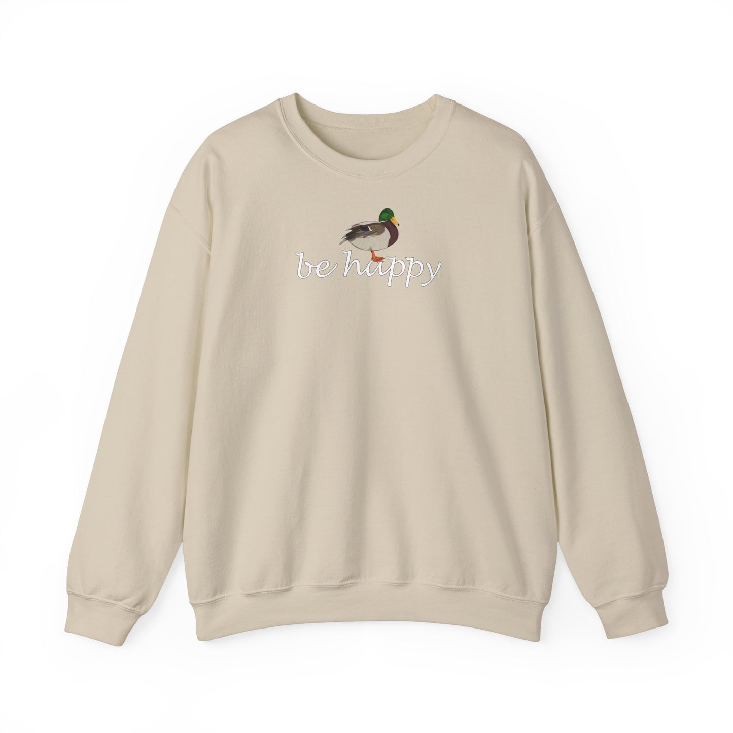 Ente Be Happy Vogel Sweatshirt für Vogelbeobachter