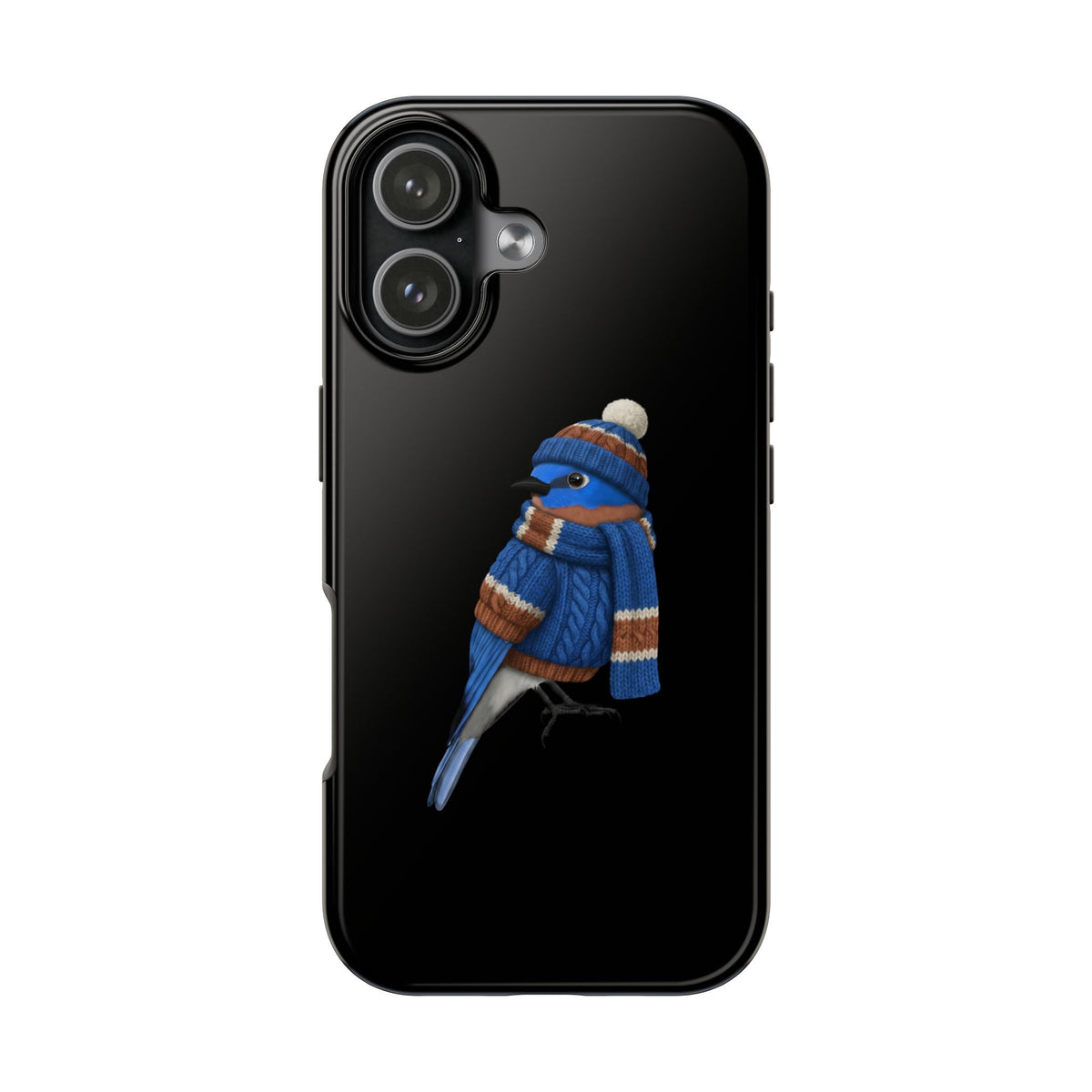 Bluebird Dual-Layer iPhone Case with Bird Art – The Perfect Gift for Ornithologists & Bird Lovers