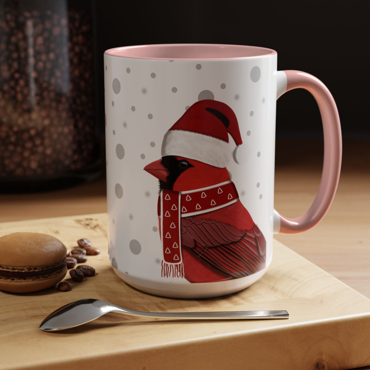 カーディナルクリスマスバードコーヒーマグ