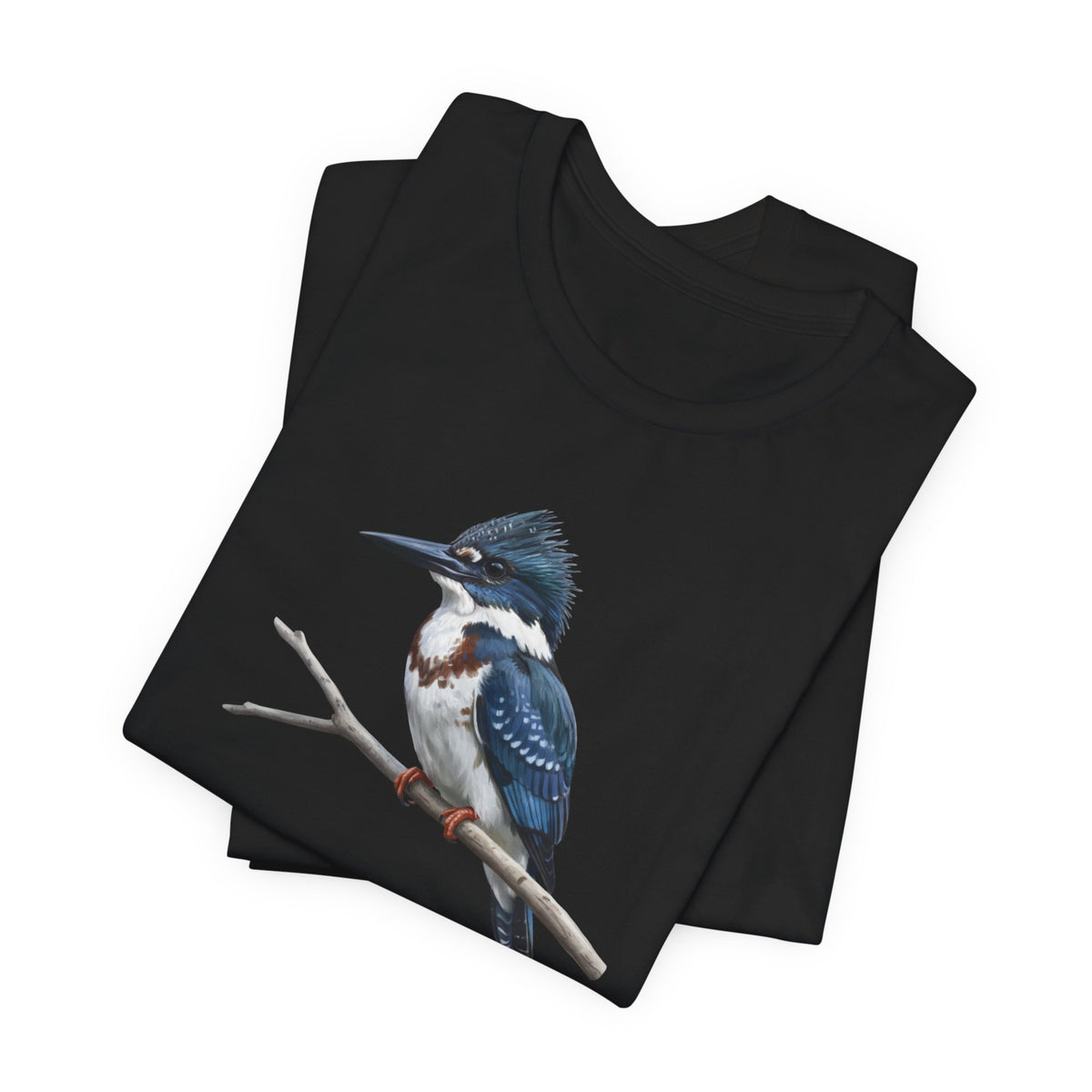 Belted Kingfisher T-Shirt – bird lover and tshirt style