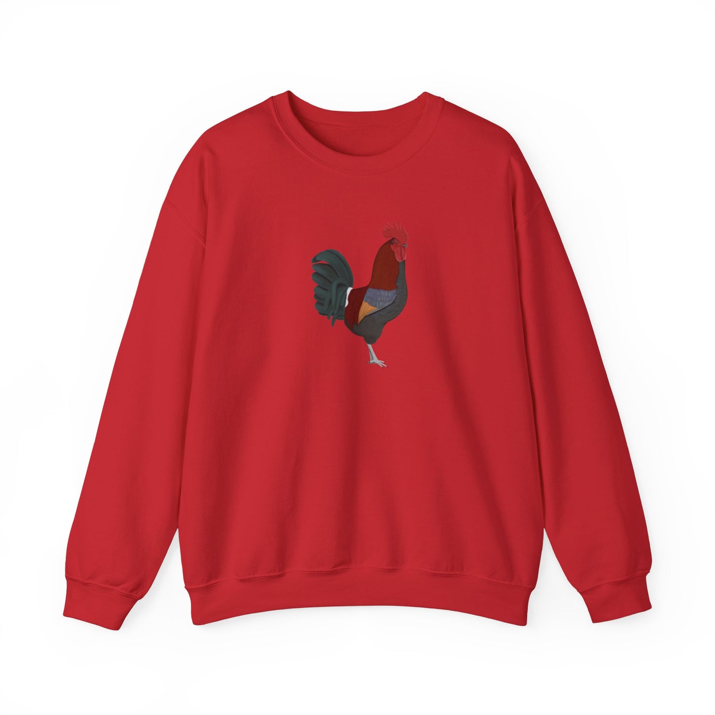 Rooster Bird Watcher Biologist Crewneck Sweatshirt
