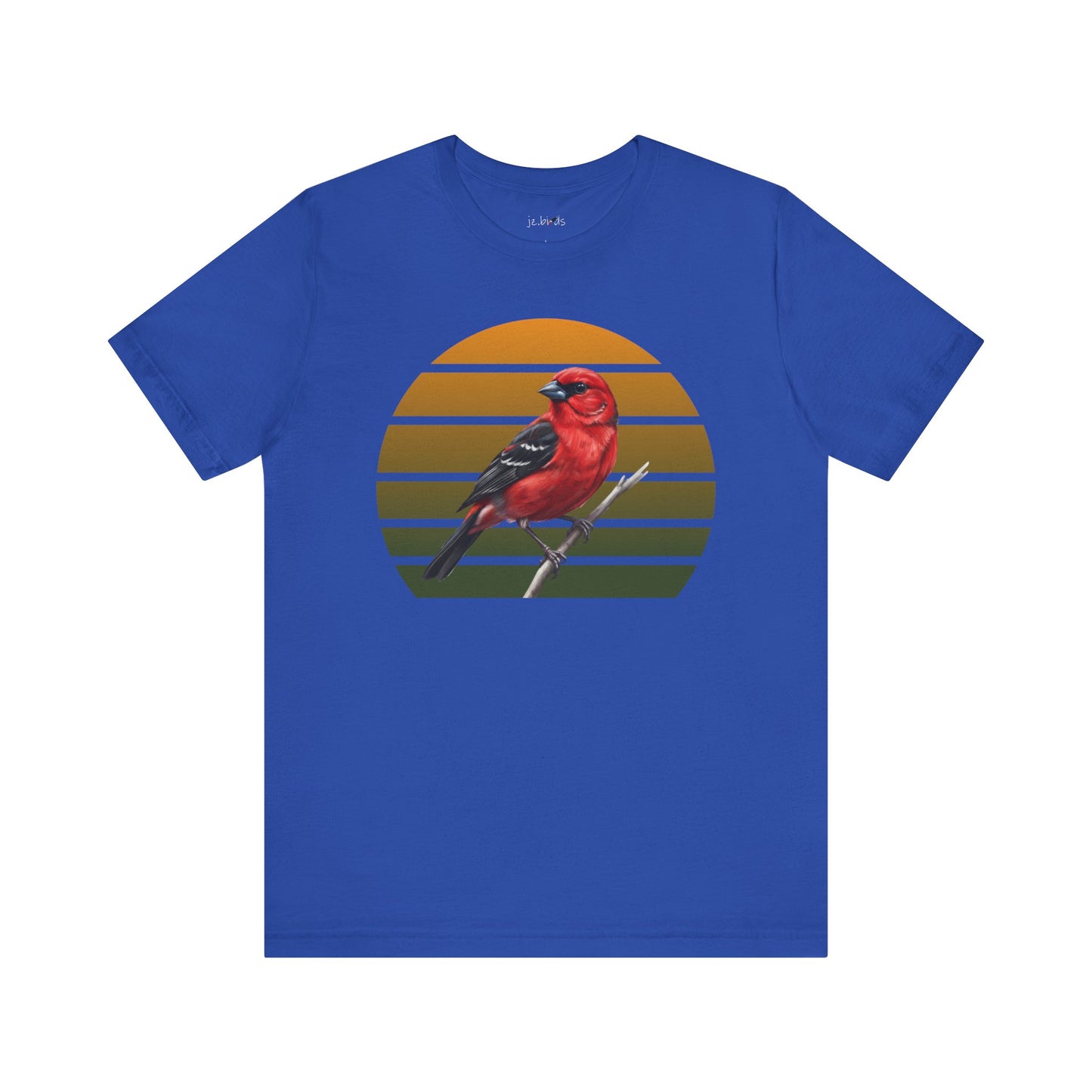 Scarlet Tanager T-Shirt | Unisex Retail Fit Bird Lover Tee | Wildlife Birder Gift