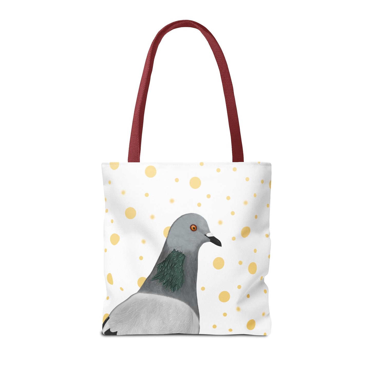 Taube mit Goldenen Punkten Vogel Tragetasche 40x40cm