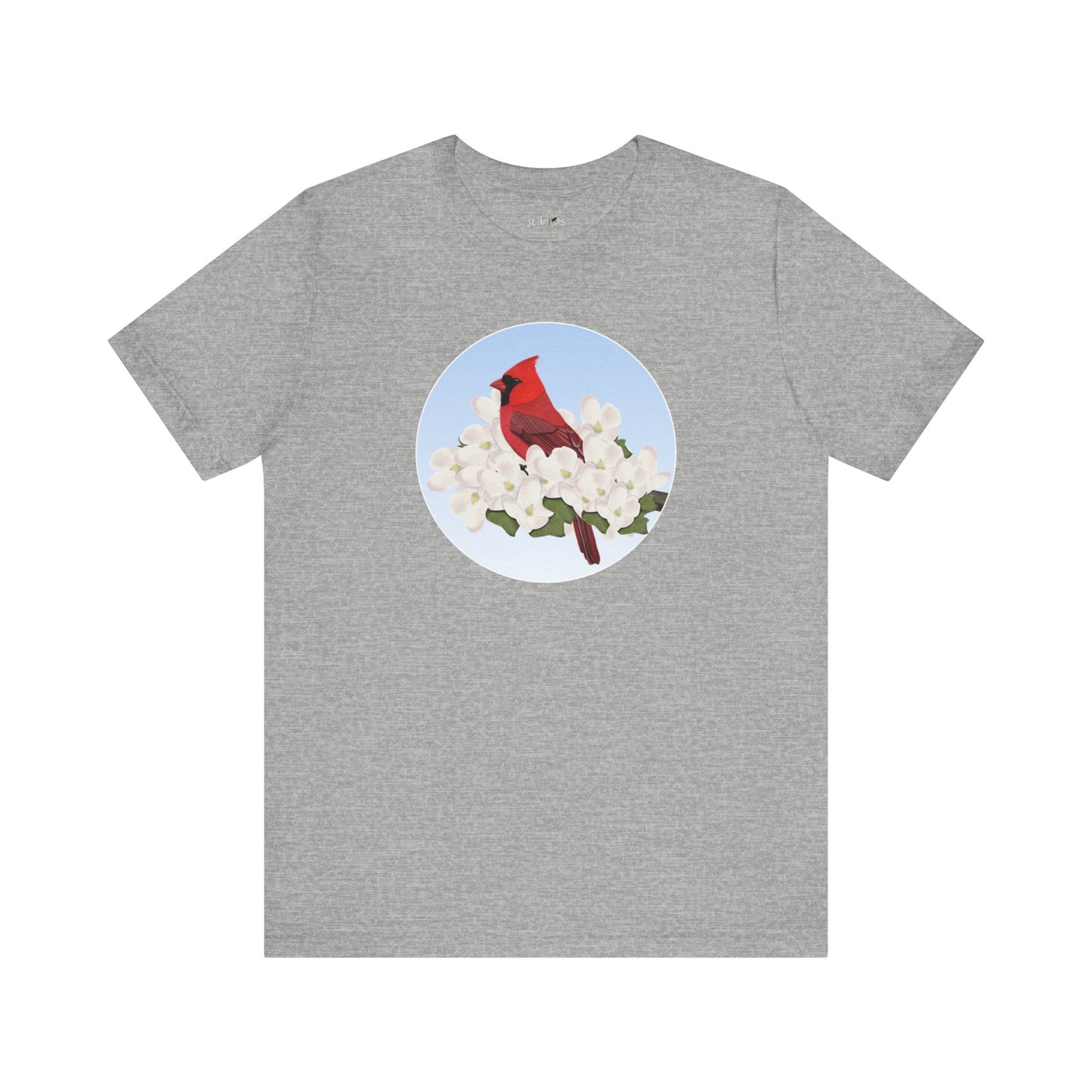 Cardinal and Spring Apple Blossoms Bird T-Shirt