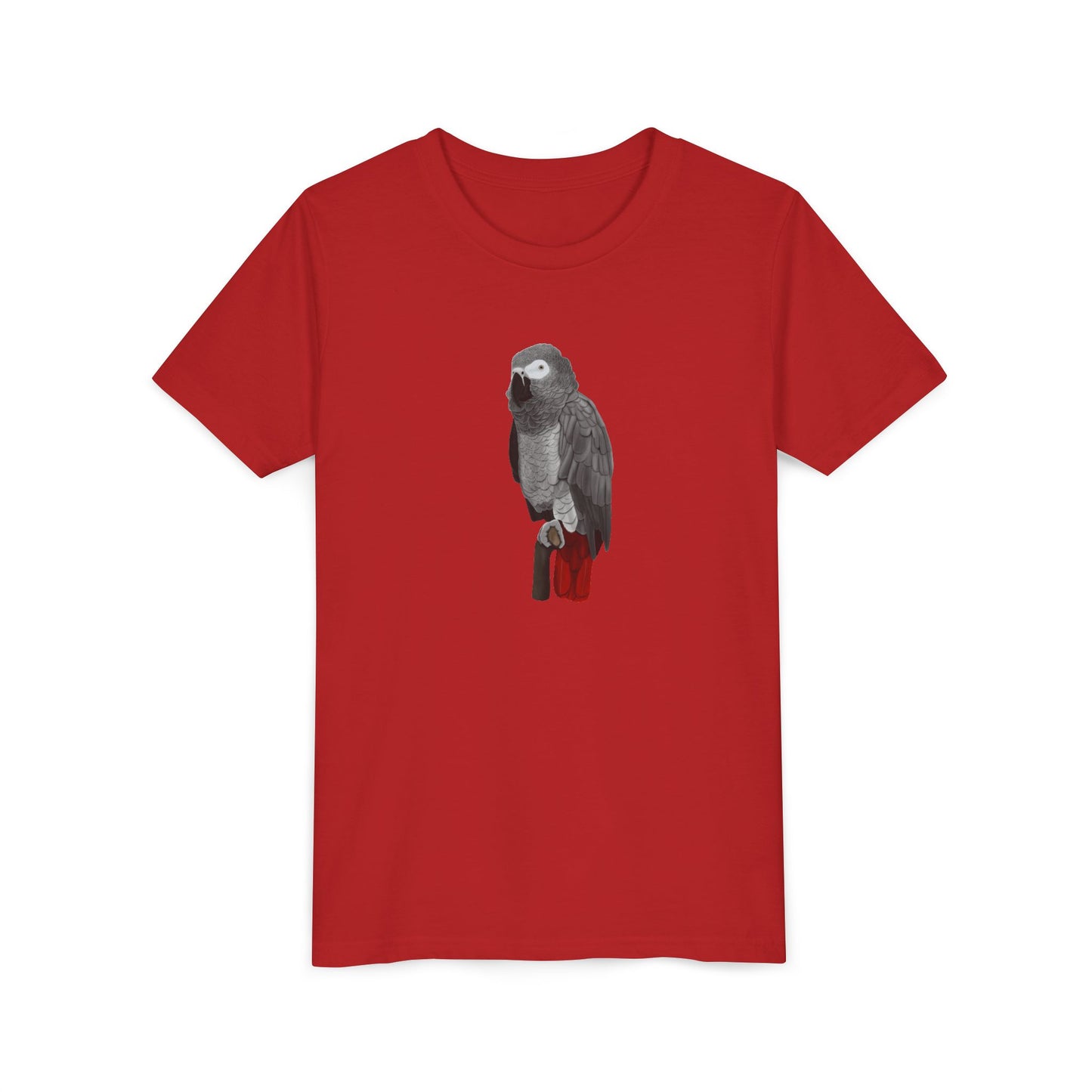 Grey Parrot Birding & Birdwatching Bird Youth T-Shirt