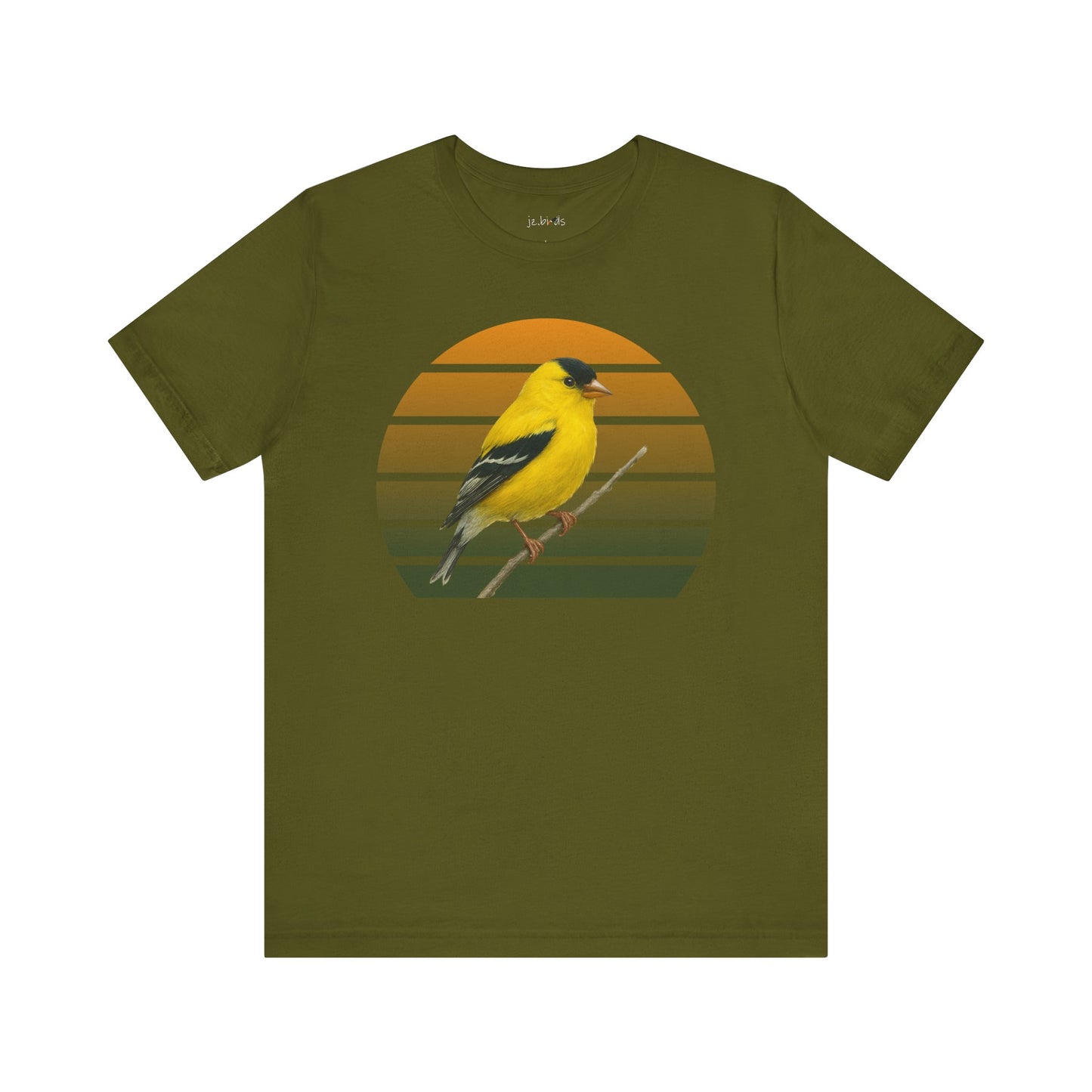 American Goldfinch T-Shirt | Unisex Retail Fit Bird Lover Tee | Wildlife Birder Gift