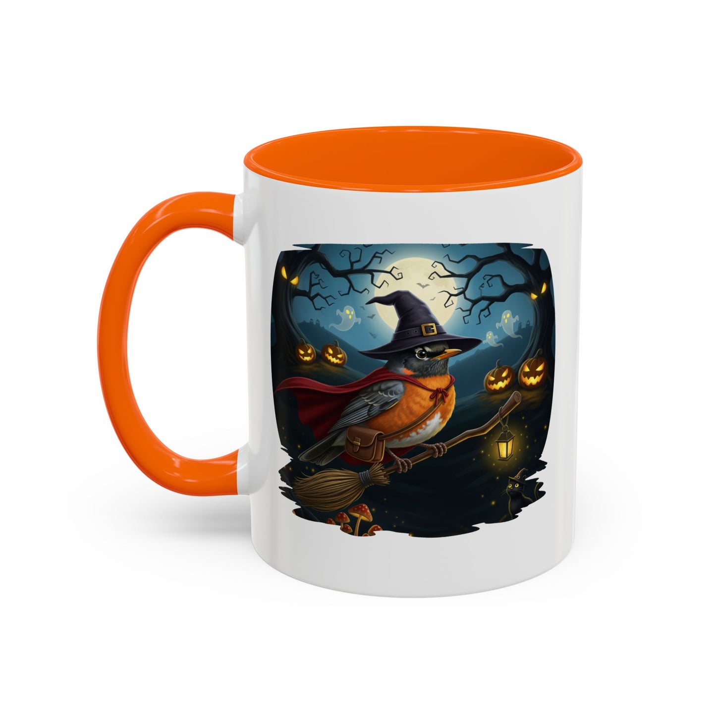 American Robin Halloween Bird Mug - Perfect Bird Lover Gift for Spooky Season