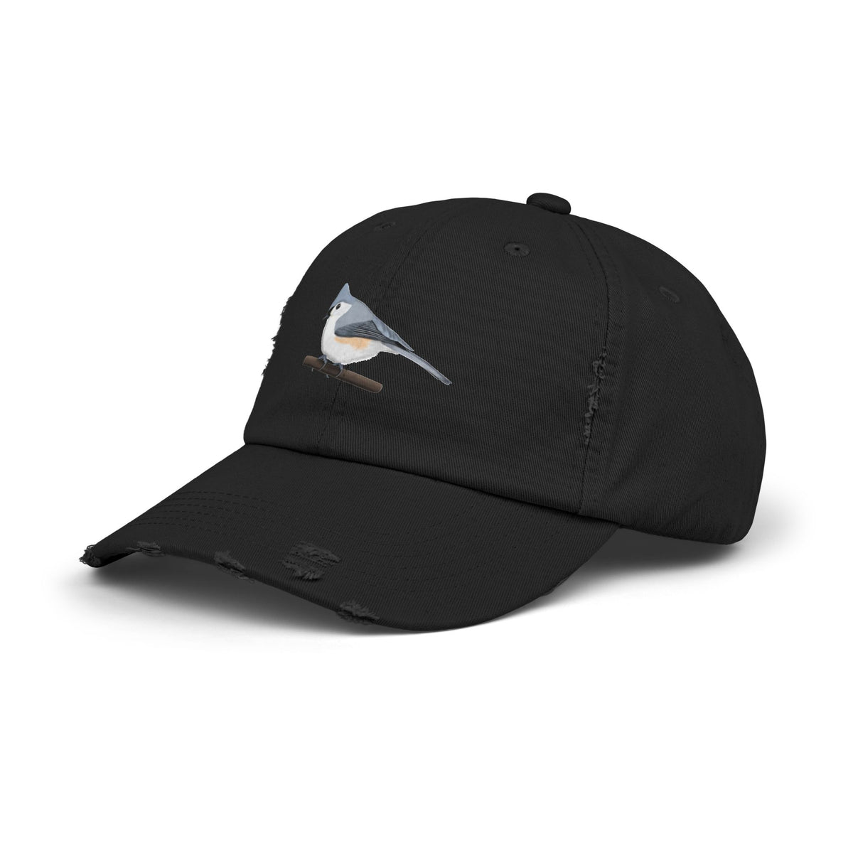Tufted Titmouse Hats in Black