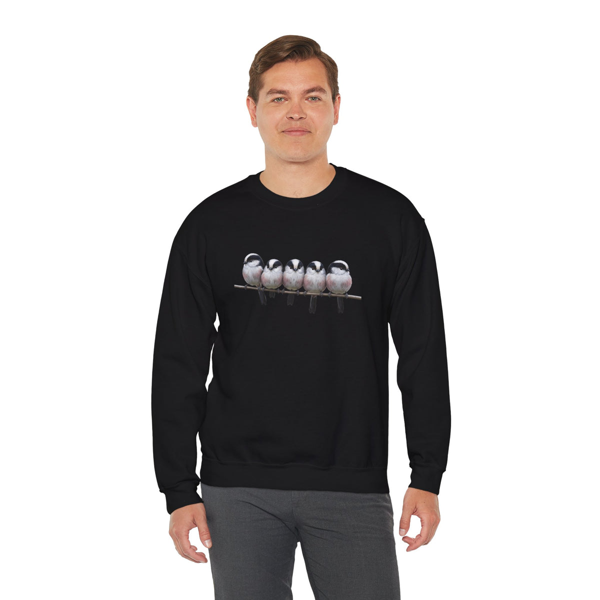 Long Tailed Titmouse Sweatshirt | Bird Watcher Crewneck | Unisex Songbird Gift for Bird Lovers