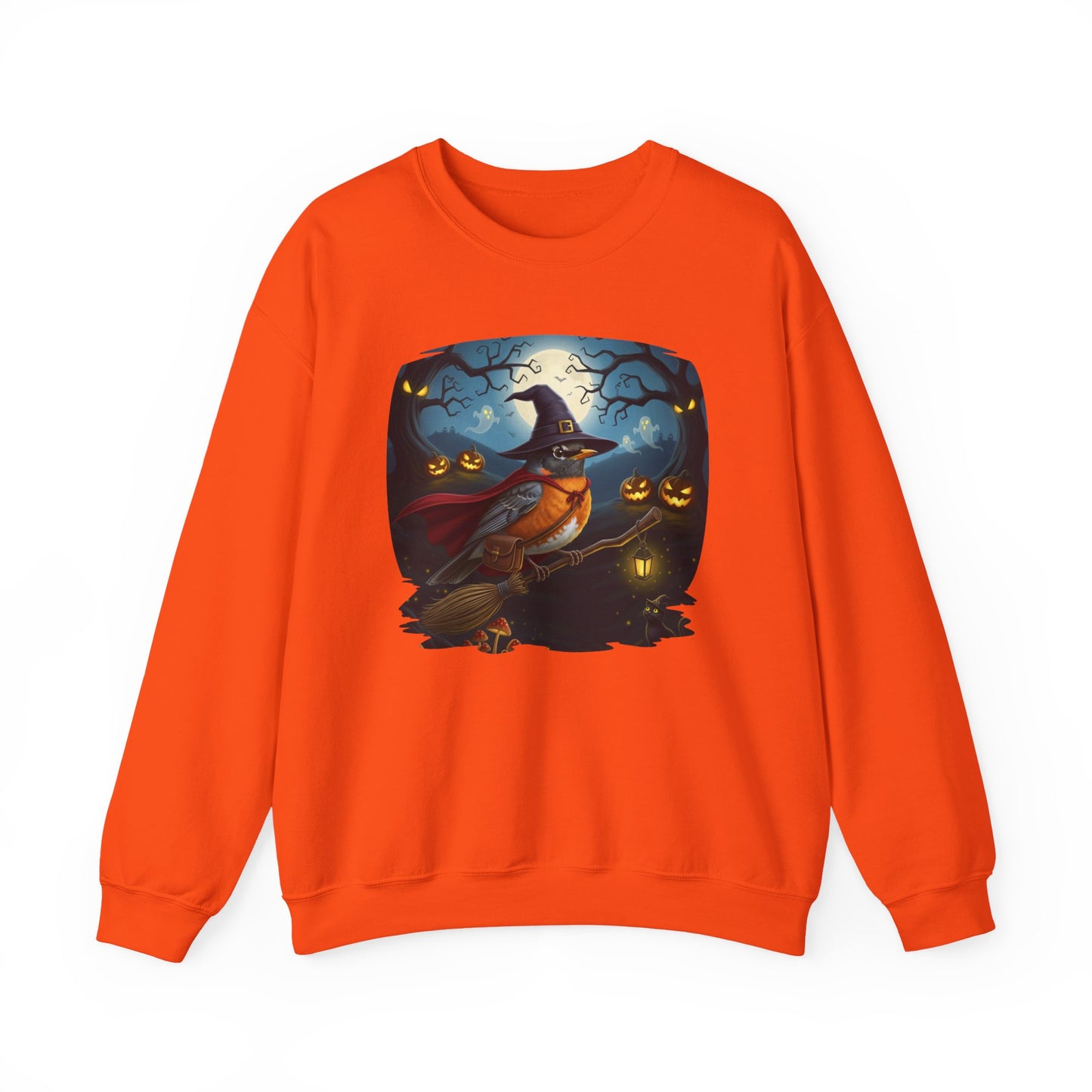 American Robin Halloween Bird Sweatshirt - Spooky Halloween Costume for Bird Lovers