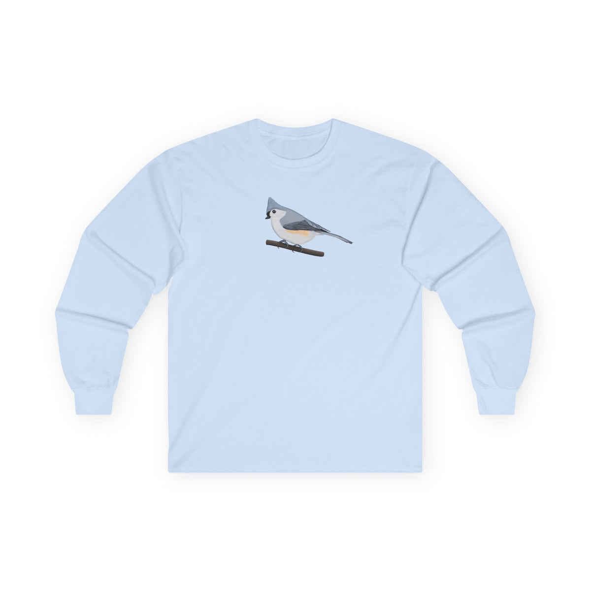 Tufted Titmouse Long-sleeve – Bird Graphic Tee, long sleeve
